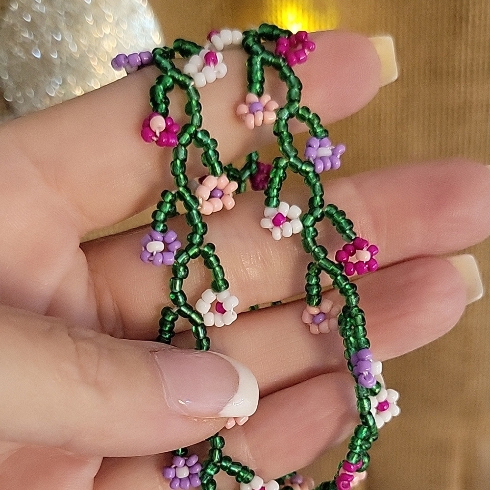🔥LAST ONE🔥 FAIRYCORE BEADED CHOKER - Picture 2 of 5